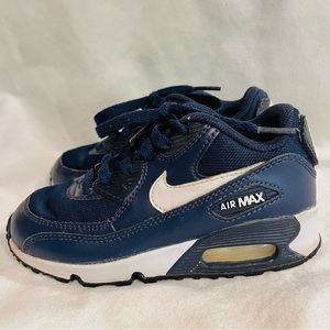 NIKE Air Max Sneakers Navy Blue Kids 12C
